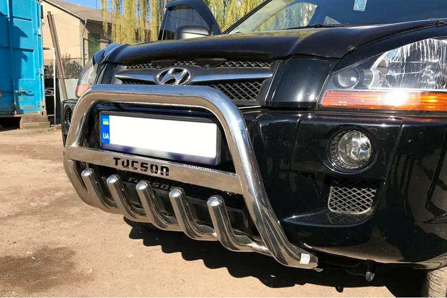 Hyundai Tucson JM 2004– Frontbåge WT004 (rostfritt) Foto 2