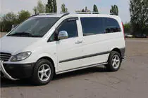 Mercedes Vito W639 2004–2014 Sidorör BB001 (2 st, rostfritt) foto 2