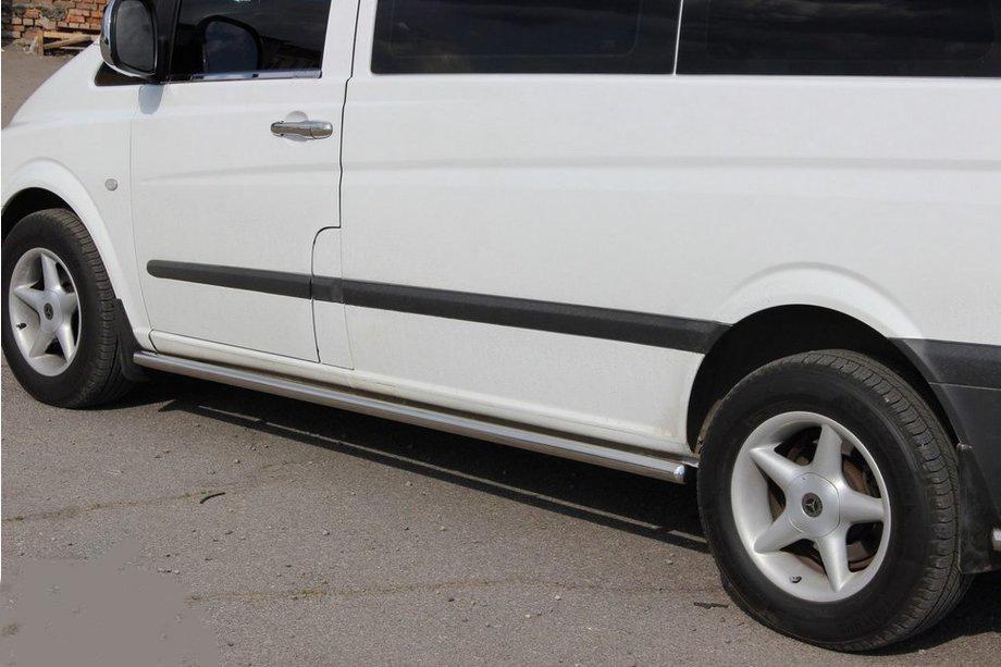Mercedes Vito W639 2004–2014 Sidorör BB001 (2 st, rostfritt) d60, kort/mellan hjulbas (L1/L2) Foto 3