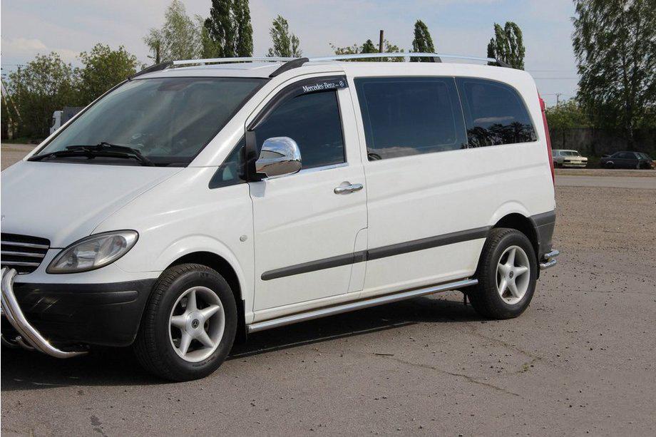 Mercedes Vito W639 2004–2014 Sidorör BB001 (2 st, rostfritt) d60, kort/mellan hjulbas (L1/L2) Foto 2