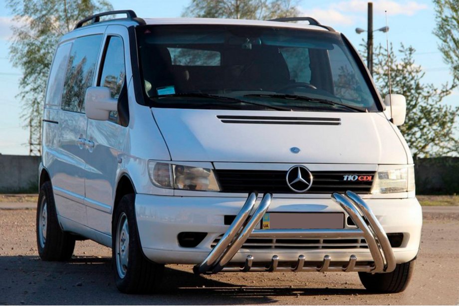 Mercedes Vito W638 1996–2003 Frontbåge Kelebek WT011 (rostfritt) Foto 2