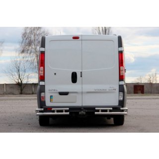 Bakre skyddsbåge AK003-Plus-2 (rostfritt) Opel Vivaro 2001–2015 foto 2