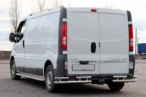 Nissan Primastar 2002–2014 Bakre skyddsbåge AK003-Plus-2 (rostfritt) foto 2