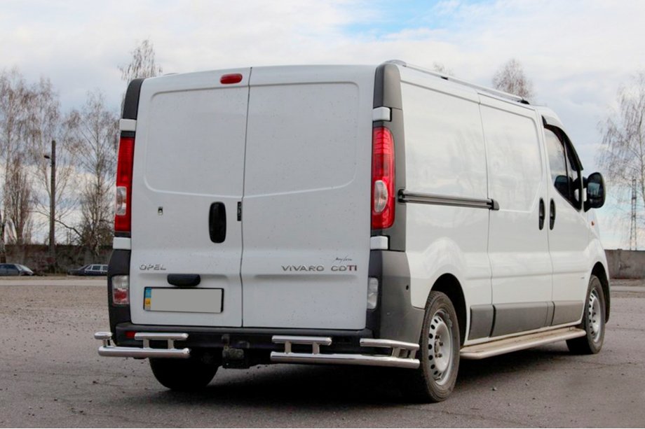 Nissan Primastar 2002–2014 Bakre skyddsbåge AK003-Plus-2 (rostfritt) Image