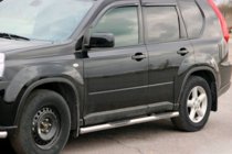 Nissan X-trail T31 2007–2014 Sidorör BB002 (2 st, rostfritt) foto 1