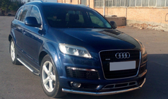 Audi Q7 2005–2015 Främre skyddsbåge ST008 (rostfritt) Ø70 mm foto 2