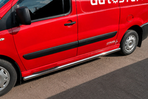 Fiat Scudo 2007–2015 Sidorör BB002 (2 st, rostfritt) 60 mm, kort hjulbas foto 6