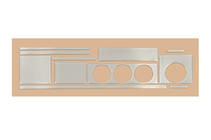 Audi 80/90 1987–1996 Dekorlist till instrumentpanel Aluminium foto 2