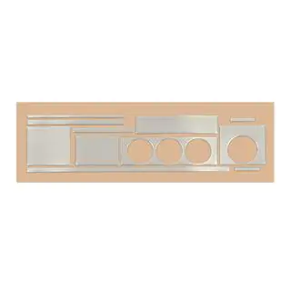 Dekorlist till instrumentpanel Audi 80/90 1987–1996 foto 2