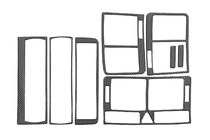 Audi A2 1999–2005 Instrumentpanelslister (Meric) foto 5
