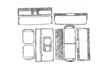 Audi A3 1996–2003 Instrumentpanelslister (2000-2003) Aluminium foto 1