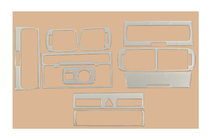 Audi A3 1996–2003 Instrumentpanelslister (2000-2003) Aluminium foto 3