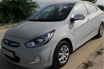Hyundai Accent 2011–2017 Kromade backspegelskal utan utskärning för blinkers (2 st) foto 1