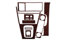 BMW 3-serie E30 1982–1994 Instrumentpanelskydd Aluminium foto 2