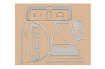 BMW X3 E83 2003–2010 Instrumentpanelskydd Aluminium foto 2