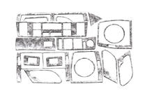 BMW X5 E53 1999–2006 Instrumentpanelsinlägg V-1 Aluminium foto 4