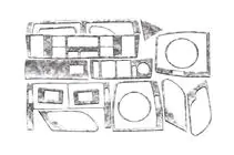 BMW X5 E53 1999–2006 Instrumentpanelsinlägg V-1 foto 4