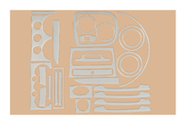 Chevrolet Aveo T200 2002–2008 Interiörlister Aluminium foto 2