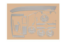Chevrolet Aveo T250 2005–2011 Instrumentpanelinlägg (stort kit) foto 2