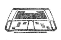 Citroen C-4 Picasso 2006–2013 Instrumentpanelskydd Aluminium foto 3