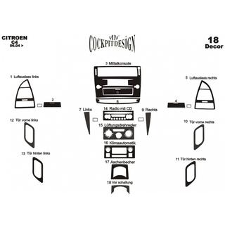 Instrumentpanelskydd Citroen C-4 2004–2010 foto 4