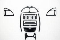 Citroen C-5 2008–2017 Instrumentpanelsöverlägg Aluminium foto 1