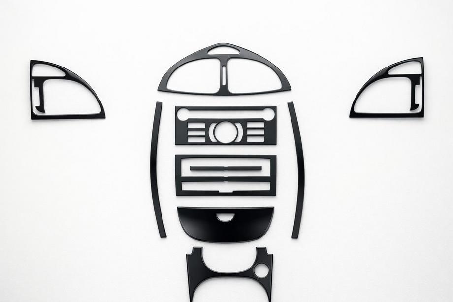 Citroen C-5 2008–2017 Instrumentpanelsöverlägg Aluminium Image