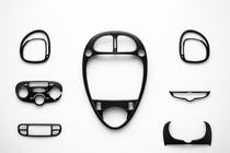 Citroen Xsara Picasso 1999–2012 Tuning-inlägg för instrumentpanelen (interiör) Меріч Aluminium foto 1