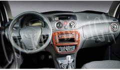 Citroen C-3 2002–2009 Instrumentpanelskydd Aluminium foto 4