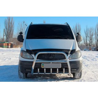 Frontbåge (bullbar) XL-WT025 (rostfritt) Mercedes Vito W639 2004–2014 foto 3