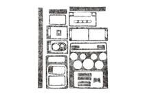 Ford Connect 2002–2006 Instrumentpanellister Aluminium foto 2