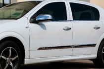 Opel Astra H 2004–2013 Dörrlister (4 st, rostfritt stål) Halvkombi, Carmos – turkiskt stål foto 1