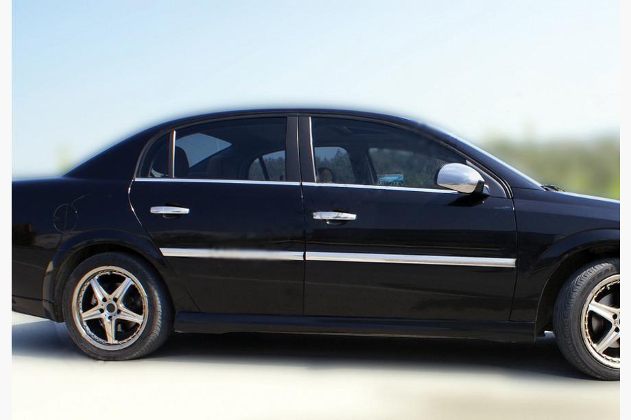 Opel Vectra C 2002–2008 Yttre fönsterlister (4 st, rostfritt stål) OmsaLine – italienskt rostfritt stål Foto 3