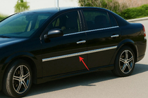 Opel Vectra C 2002–2008 Kåpor till dörrlister (4 st, rostfritt stål) foto 1