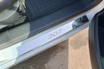 Peugeot 207 2006–2014 Rostfria instegslister Carmos (4 st) foto 1