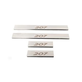 Rostfria instegslister Carmos (4 st) Peugeot 207 2006–2014 foto 3