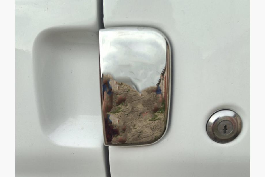 Peugeot Partner 1996–2008 Dörrhandtagskåpor i rostfritt stål Två framdörrar, två skjutdörrar Foto 5