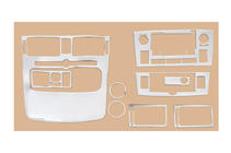 Toyota Avensis 2003–2009 Instrumentpanelinlägg Small Aluminium foto 1