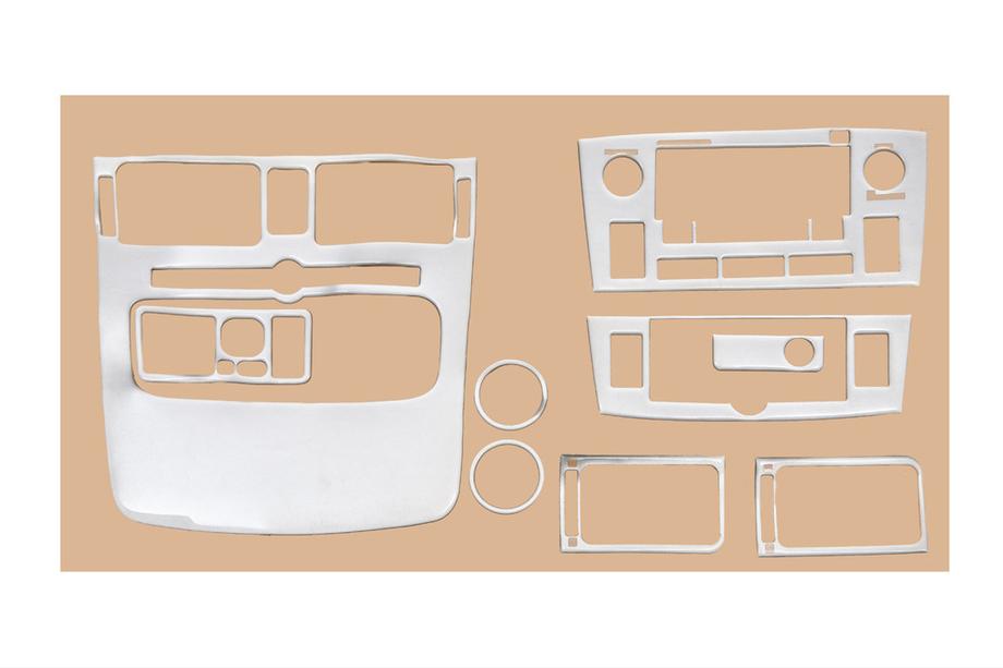 Toyota Avensis 2003–2009 Instrumentpanelinlägg Small Aluminium Image