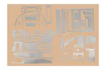 Volkswagen Crafter 2006–2016 Dekorlister för instrumentpanelen (50 delar) foto 6