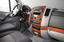 Volkswagen Crafter 2006–2016 Instrumentpanelsdekor (19 delar) Kolfiber foto 1