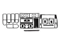 Volkswagen Passat B5 1997–2005 Instrumentpanelslister 2004-2005 Aluminium foto 5