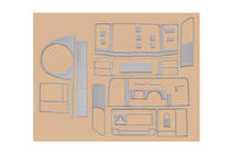 Volkswagen T5 2010–2015 Instrumentpanelskydd Aluminium foto 8