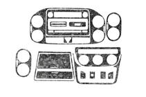 Volkswagen Golf Plus 2004–2014 Instrumentpanelskydd Kolfiber foto 3