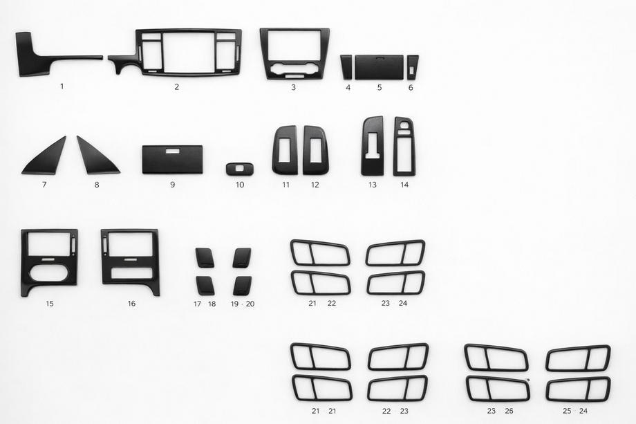 Chevrolet Epica 2006–2014 Interiörlister (kit-1) Aluminium Image