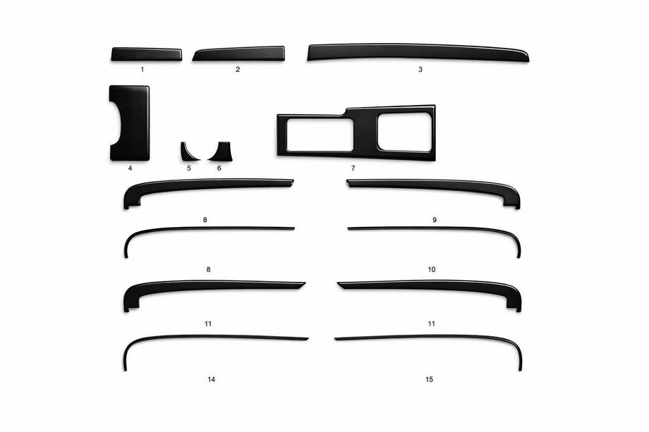 Chevrolet Epica 2006–2014 Instrumentpanelinlägg (kit-2) Blå Image