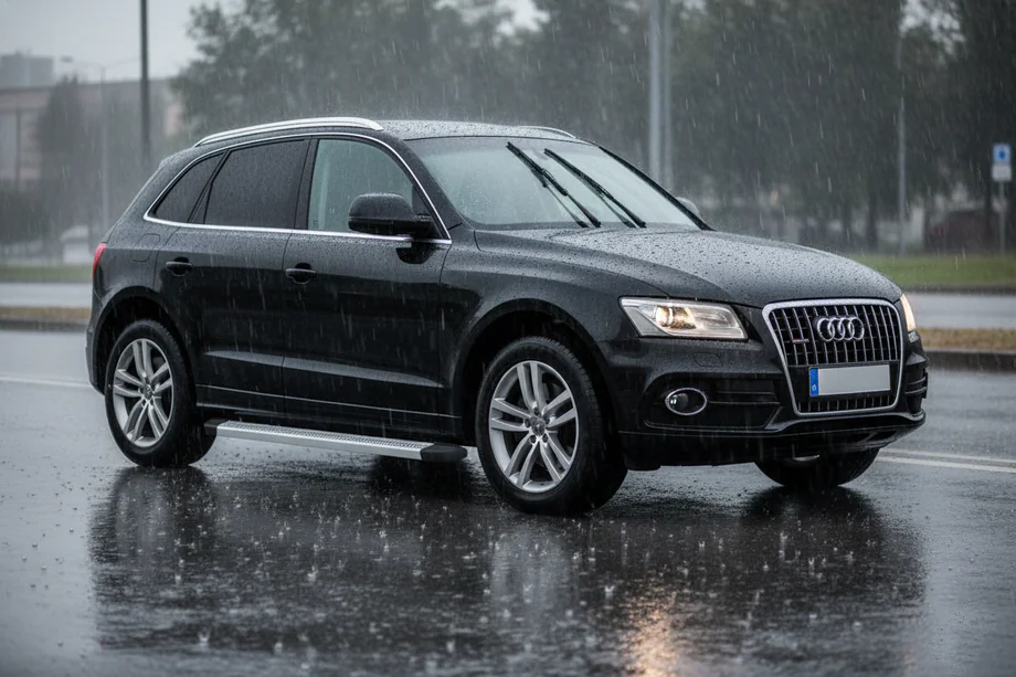 Audi Q5 2008–2017 Sidosteg Maya V2 (2 st, aluminium) Image