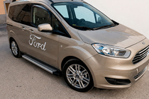 Ford Courier 2014–2023 Sidosteg Maya V2 (2 st, aluminium) foto 1