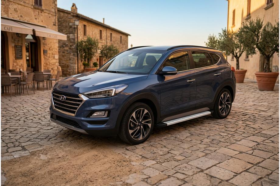 Hyundai Tucson TL 2016–2021 Sidosteg Maya V2 (2 st, aluminium) Image