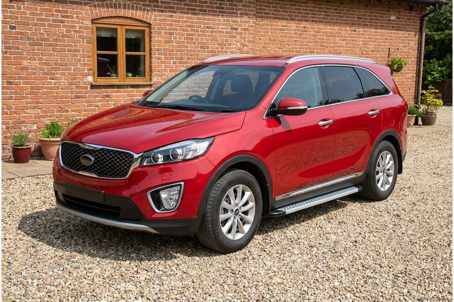 Kia Sorento III UM 2014–2020 Sidosteg Maya V2 (2 st, aluminium) Foto 1
